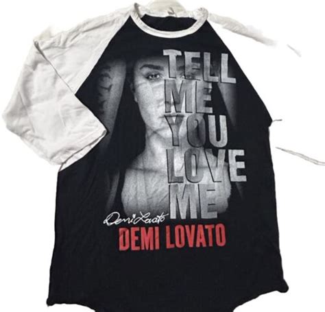 demi lovato dior shirt|Demi Lovato Shirt Women Large White Tell Me You Love Me .